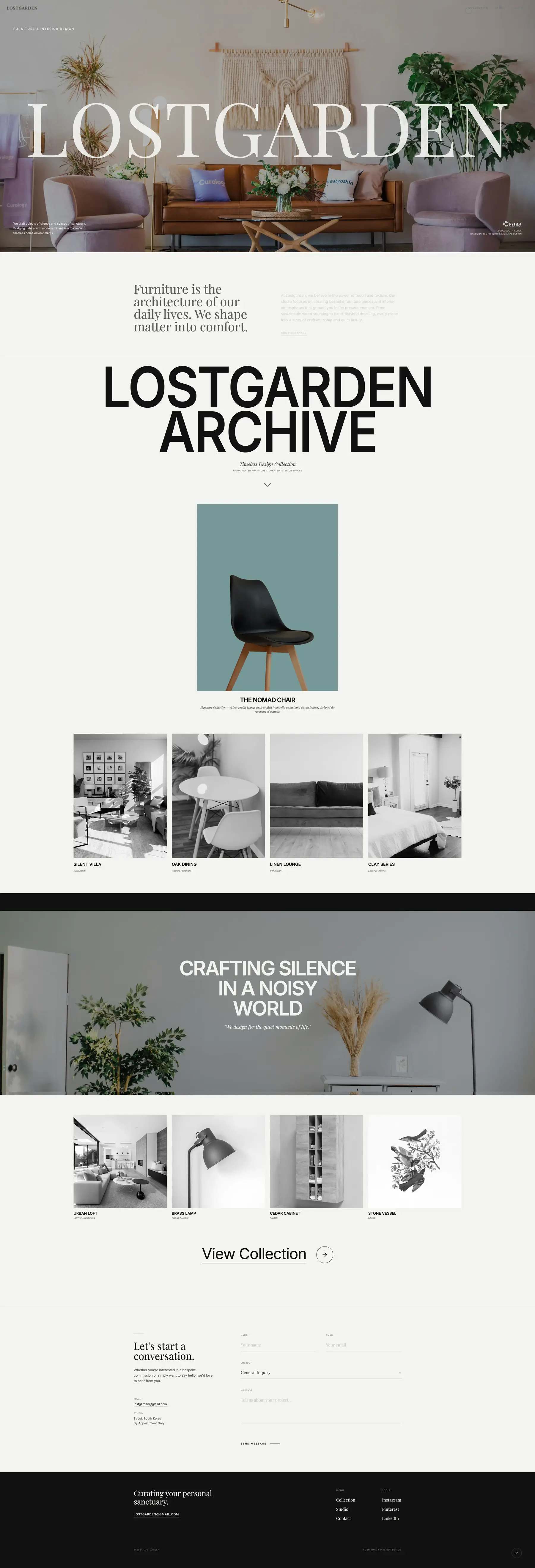 Lostgarden — Main page