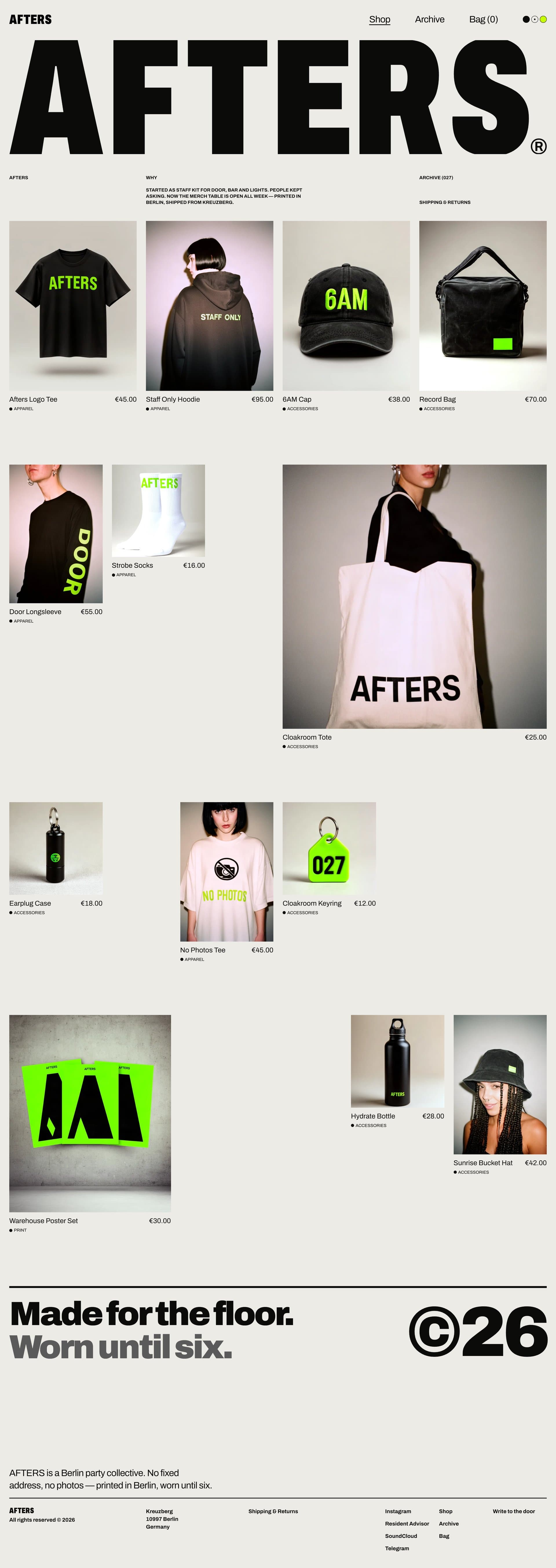 AFTERS — Main page